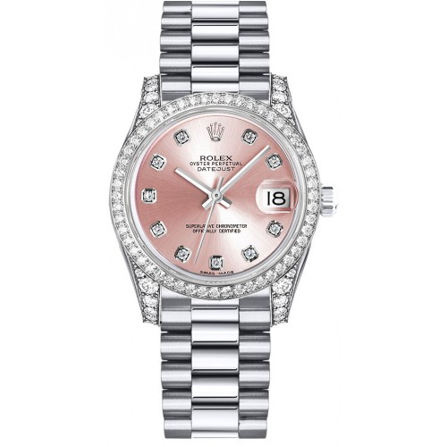 Rolex Datejust 31 18k White Gold Women's Watch 178159-PNKDP Rolex Datejust 31 18k White Gold Women's Watch 178159-PNKDP