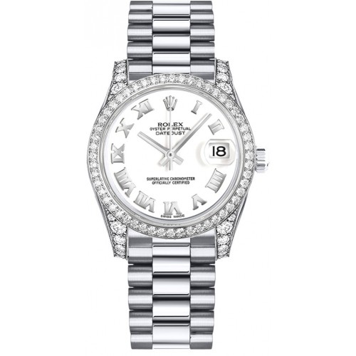 Rolex Datejust 31 White Dial Diamond Watch 178159-WHTRP