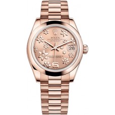 Rolex Datejust 31 Pink Floral Design Dial Watch 178245-PNKFP Rolex Datejust 31 Pink Floral Design Dial Watch 178245-PNKFP