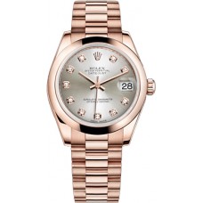 Rolex Datejust 31 18k Rose Gold Watch 178245-SLVDP Rolex Datejust 31 18k Rose Gold Watch 178245-SLVDP