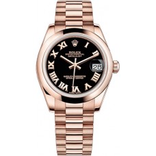 Rolex Datejust 31 Black Dial Gold Watch 178245-BLKRP Rolex Datejust 31 Black Dial Gold Watch 178245-BLKRP