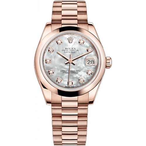 Rolex Datejust 31 Mother of Pearl Diamond Dial Watch 178245-MOPDP