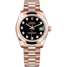 Rolex Datejust 31 Black Diamond Dial Watch 178245-BLKDP Rolex Datejust 31 Black Diamond Dial Watch 178245-BLKDP