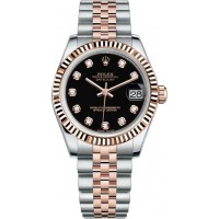Rolex Datejust 31 Black Diamond Dial Watch 178271-BLKDJ Rolex Datejust 31 Black Diamond Dial Watch 178271-BLKDJ
