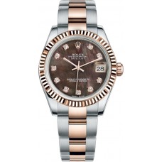 Rolex Datejust 31 Black Mother of Pearl Diamond Dial Watch 178271-BMOPDO Rolex Datejust 31 Black Mother of Pearl Diamond Dial Watch 178271-BMOPDO