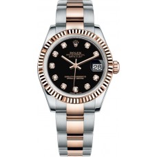 Rolex Datejust 31 Black Diamond Oyster Bracelet Watch 178271-BLKDO Rolex Datejust 31 Black Diamond Oyster Bracelet Watch 178271-BLKDO