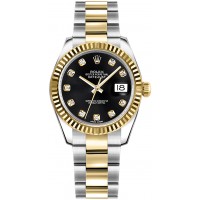 Rolex Datejust 31 Black Dial Women's Watch 178273-BLKDO Rolex Datejust 31 Black Dial Women's Watch 178273-BLKDO
