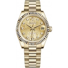 Rolex Datejust 31 Elegant Automatic 18K Yellow Gold Watch 178278-CHPJDP Rolex Datejust 31 Elegant Automatic 18K Yellow Gold Watch 178278-CHPJDP