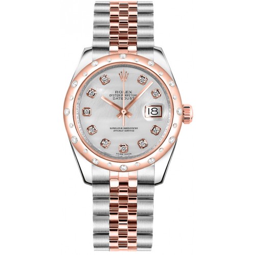 Rolex Datejust 31 Mother of Pearl Diamond Jubilee Bracelet Watch 178341-MOPDJ