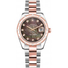 Rolex Datejust 31 Diamond Bezel Oyster Bracelet Watch 178341-BMOPDO Rolex Datejust 31 Diamond Bezel Oyster Bracelet Watch 178341-BMOPDO