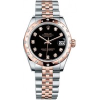 Rolex Datejust 31 Black Diamond Jubilee Bracelet Watch 178341-BLKDJ Rolex Datejust 31 Black Diamond Jubilee Bracelet Watch 178341-BLKDJ