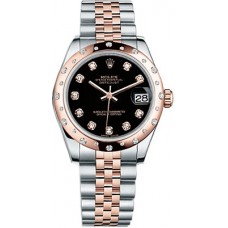 Rolex Datejust 31 Black Diamond Jubilee Bracelet Watch 178341-BLKDJ Rolex Datejust 31 Black Diamond Jubilee Bracelet Watch 178341-BLKDJ