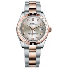 Rolex Datejust 31 Silver Diamond Oyster Bracelet Watch 178341-SLVDO Rolex Datejust 31 Silver Diamond Oyster Bracelet Watch 178341-SLVDO