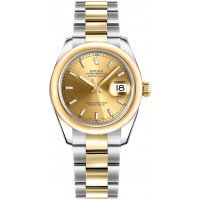 Rolex Datejust 31 Yellow Gold & Steel Watch 178243-CHPSO