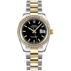 Rolex Datejust 31 Black Dial Diamond Watch 178383-BLKSDO Rolex Datejust 31 Black Dial Diamond Watch 178383-BLKSDO