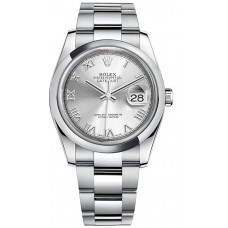 Rolex Datejust 36 Silver Roman Numeral Oyster Bracelet Watch 116200-SLVRO Rolex Datejust 36 Silver Roman Numeral Oyster Bracelet Watch 116200-SLVRO