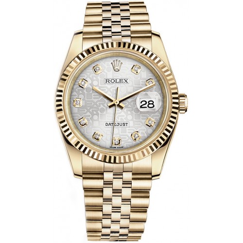Rolex Datejust 36 Yellow Gold Watch 116238-SLVJDJ