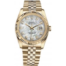 Rolex Datejust 36 Solid 18K Yellow Gold Watch 116238-MOPDJ Rolex Datejust 36 Solid 18K Yellow Gold Watch 116238-MOPDJ
