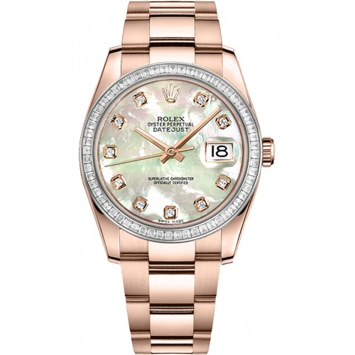 Rolex Datejust 36 Mother of Pearl Diamond Dial Watch 116285BBR-MOPDO