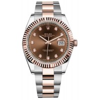 Rolex Datejust 41 Men's Solid Rose Gold & Steel Watch 126331-CHODO
