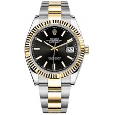 Rolex Datejust 41 Black Dial Fluted Bezel Watch 126333-BLKSO Rolex Datejust 41 Black Dial Fluted Bezel Watch 126333-BLKSO