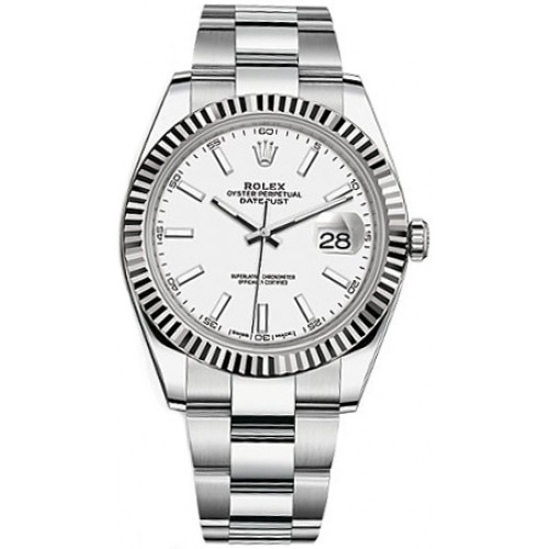 Rolex Datejust 41 White Dial Gold & Steel Watch 126334-WHTSO
