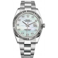 Rolex Datejust 41 Mother of Pearl Diamond Dial Men's Watch 126334-MOPDO
