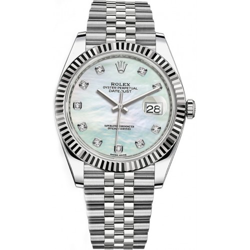 Rolex Datejust 41 Diamond Mother of Pearl Men's Watch 126334-MOPDJ