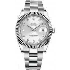 Rolex Datejust 41 Silver Diamond Men's Watch 126334-SLVDO Rolex Datejust 41 Silver Diamond Men's Watch 126334-SLVDO