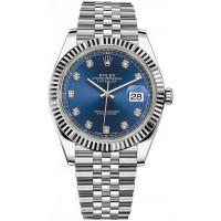 Rolex Datejust 41 Blue Diamond Dial Gold & Steel Watch 126334-BLUDJ