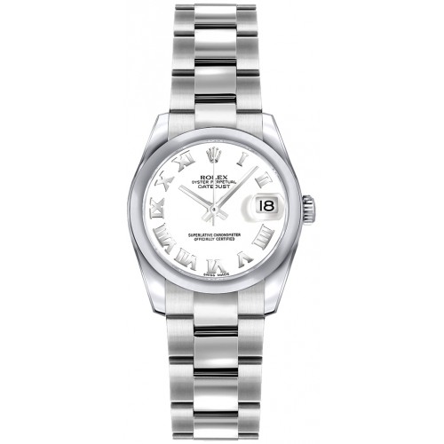 Rolex Lady-Datejust 26 Oyster Bracelet White Dial Watch 179160-WHTRO Rolex Lady-Datejust 26 Oyster Bracelet White Dial Watch 179160-WHTRO
