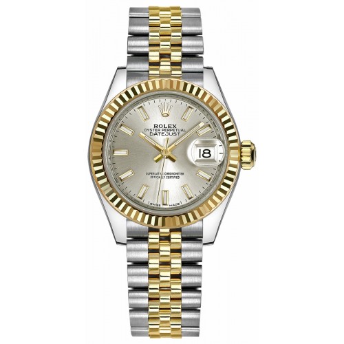 Rolex Lady-Datejust 28 Silver Dial Gold & Steel Watch 279173-SLVSJ Rolex Lady-Datejust 28 Silver Dial Gold & Steel Watch 279173-SLVSJ