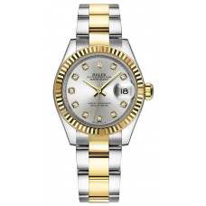 Rolex Lady-Datejust 28 Silver Diamond Gold & Steel Watch 279173-SLVDO Rolex Lady-Datejust 28 Silver Diamond Gold & Steel Watch 279173-SLVDO