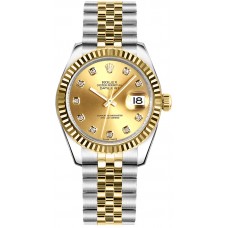 Rolex Datejust 31 Champagne Diamond Dial Watch 178273-CHPDJ Rolex Datejust 31 Champagne Diamond Dial Watch 178273-CHPDJ