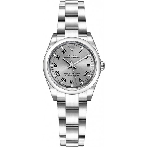 Rolex Oyster Perpetual 26 Rhodium Grey Dial Watch 176200-RHDSRO Rolex Oyster Perpetual 26 Rhodium Grey Dial Watch 176200-RHDSRO