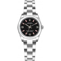 Rolex Oyster Perpetual 26 Black Dial Women's Watch 176200-BLKPSAO
