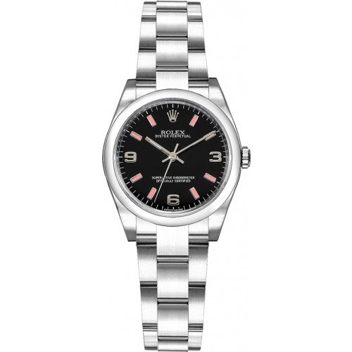 Rolex Oyster Perpetual 26 Black Dial Women's Watch 176200-BLKPSAO Rolex Oyster Perpetual 26 Black Dial Women's Watch 176200-BLKPSAO