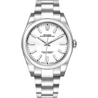Rolex Oyster Perpetual 39 White Dial Men's Watch 114300-WHTSO