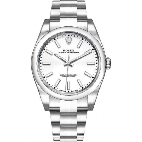 Rolex Oyster Perpetual 39 White Dial Men's Watch 114300-WHTSO Rolex Oyster Perpetual 39 White Dial Men's Watch 114300-WHTSO