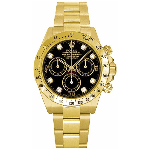 Rolex Cosmograph Daytona Diamond Dial Watch 116528-BLKD Rolex Cosmograph Daytona Diamond Dial Watch 116528-BLKD