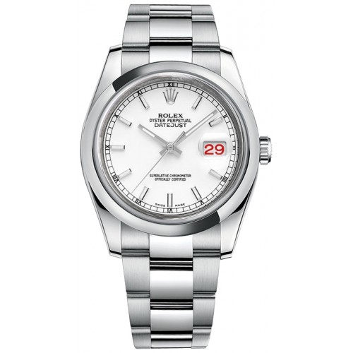 Rolex Datejust 36 White Dial Watch 116200-WHTSO