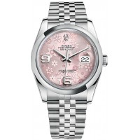 Rolex Datejust 36 Pink Floral Dial Women's Watch 116200-PNKFDJ