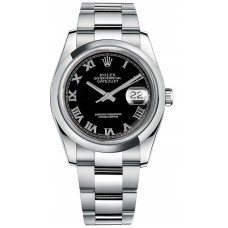 Rolex Datejust 36 Stainless Steel Watch 116200-BLKRDO Rolex Datejust 36 Stainless Steel Watch 116200-BLKRDO