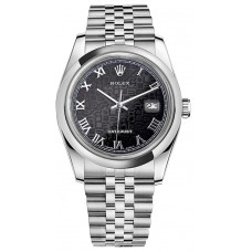 Rolex Datejust 36 Black Jubilee Roman Numeral Watch 116200-BKJRDO Rolex Datejust 36 Black Jubilee Roman Numeral Watch 116200-BKJRDO