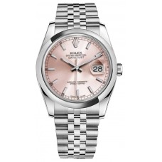 Rolex Datejust 36 Pink Dial Domed Bezel Watch 116200-PNKSDJ Rolex Datejust 36 Pink Dial Domed Bezel Watch 116200-PNKSDJ