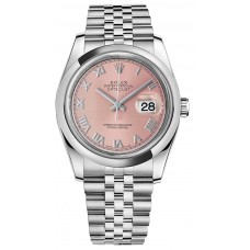 Rolex Datejust 36 Pink Roman Numeral Watch 116200-PNKRDJ Rolex Datejust 36 Pink Roman Numeral Watch 116200-PNKRDJ