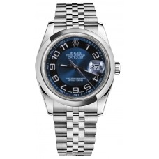 Rolex Datejust 36 Blue Dial Domed Bezel Watch 116200-BLUADJ Rolex Datejust 36 Blue Dial Domed Bezel Watch 116200-BLUADJ