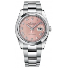 Rolex Datejust 36 Pink Roman Numeral Dial Watch 116200-PNKRDO Rolex Datejust 36 Pink Roman Numeral Dial Watch 116200-PNKRDO