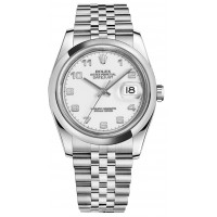 Rolex Datejust 36 White Dial Jubilee Bracelet Watch 116200-WHTADJ