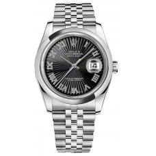 Rolex Datejust 36 Roman Numeral Dial Watch 116200-BKSRDJ Rolex Datejust 36 Roman Numeral Dial Watch 116200-BKSRDJ